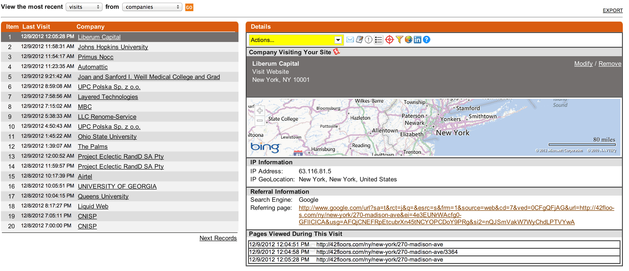LeadLander Small Screenshot 2